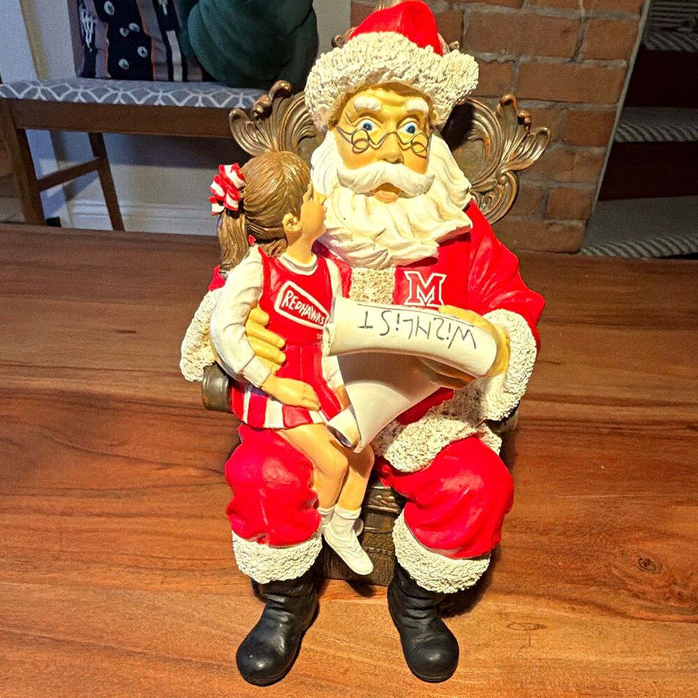 Collegiate Collectables Wishlist Santa Miami RedHawks Limited Figurine 2001